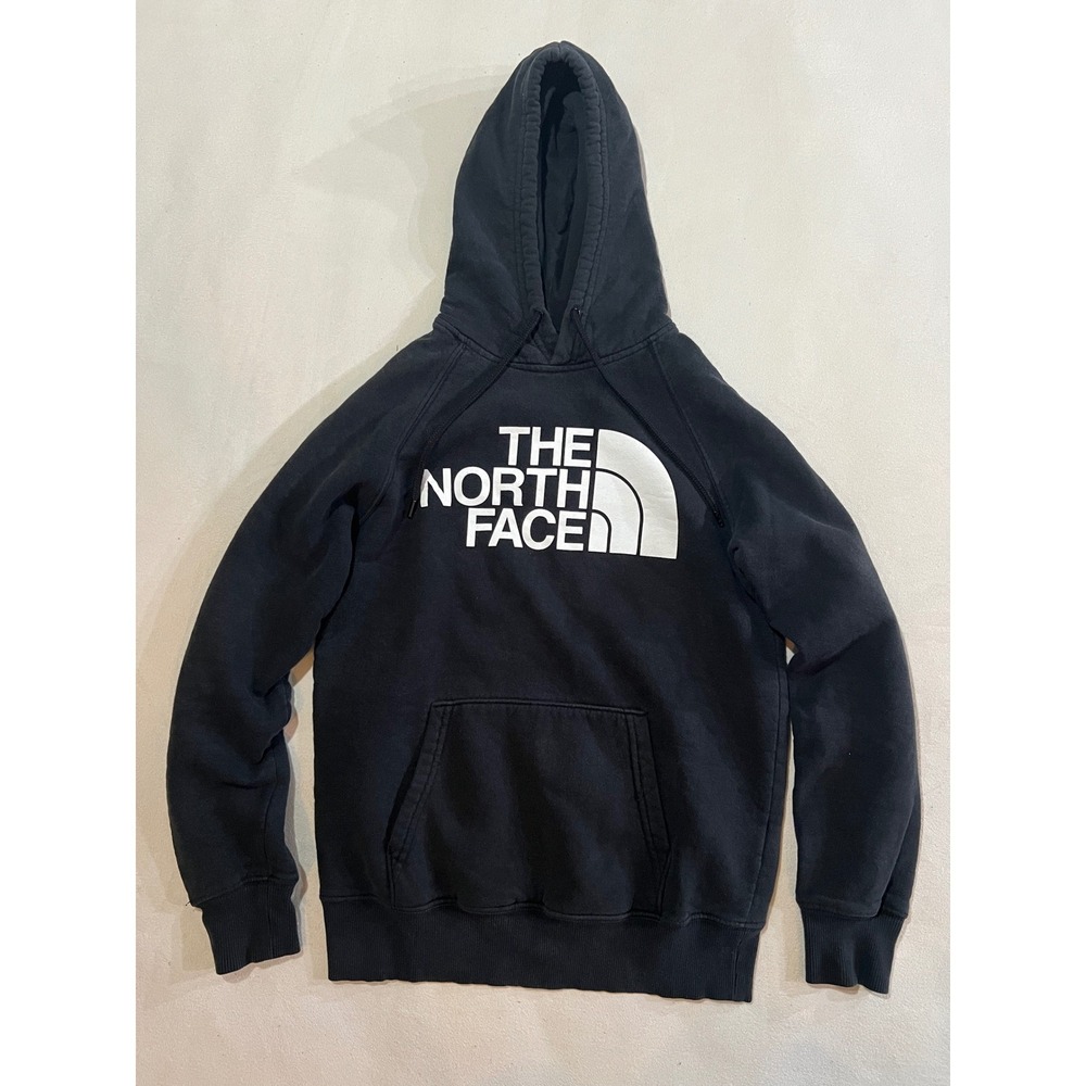 The North Face Womens Black Logo Pullover Hoodie Sweatshirt Small S NF0A352L